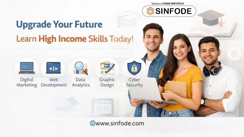 Best IT Courses for job ready skills and high income career training at Sinfode