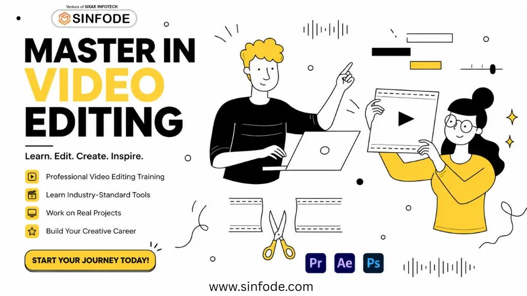 Video Editing training course with professional tools and creative learning environment