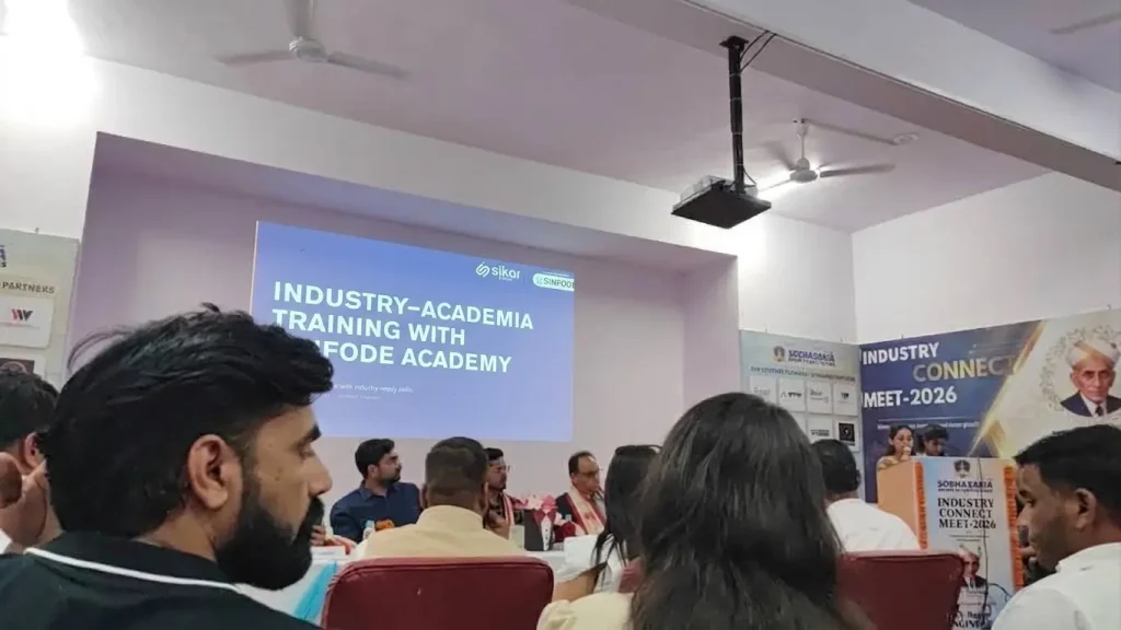 Sinfode training partner at Sobhasaria Engineering College